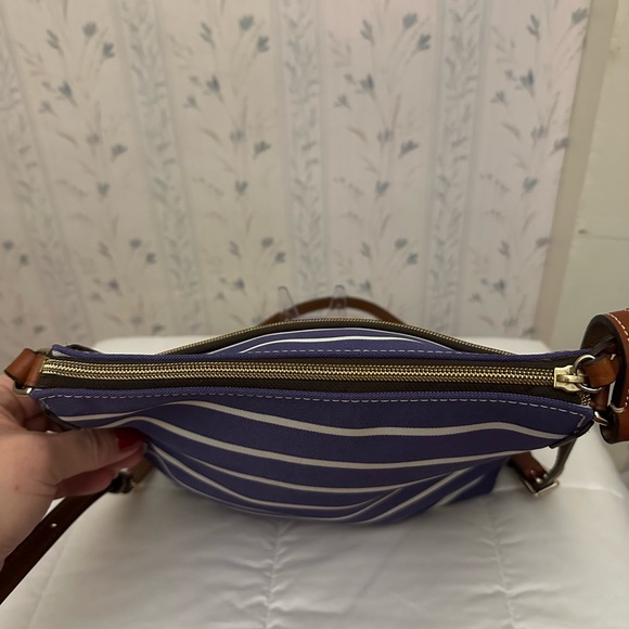 Dooney & Bourke Striped Canvas Crossbody - Picture 5 of 16